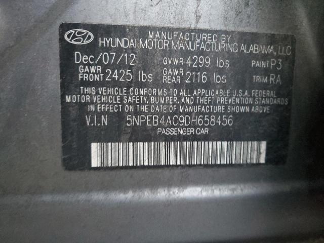 Photo 11 VIN: 5NPEB4AC9DH658456 - HYUNDAI SONATA GLS 