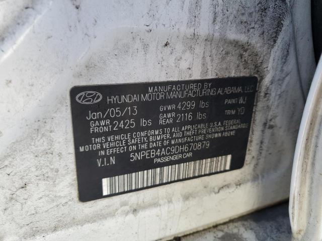 Photo 11 VIN: 5NPEB4AC9DH670879 - HYUNDAI SONATA 