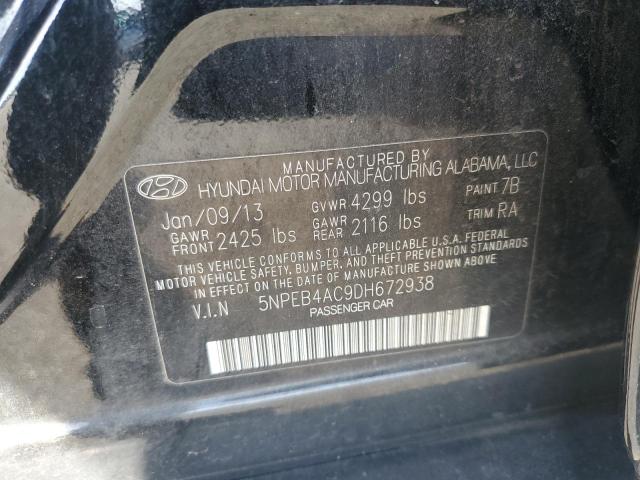 Photo 12 VIN: 5NPEB4AC9DH672938 - HYUNDAI SONATA GLS 