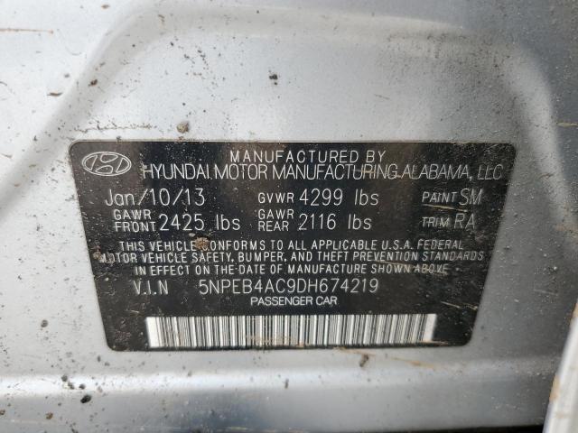 Photo 12 VIN: 5NPEB4AC9DH674219 - HYUNDAI SONATA 