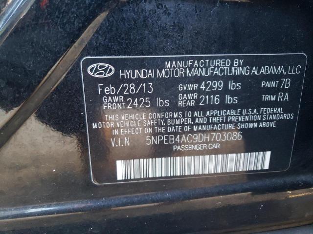 Photo 11 VIN: 5NPEB4AC9DH703086 - HYUNDAI SONATA 