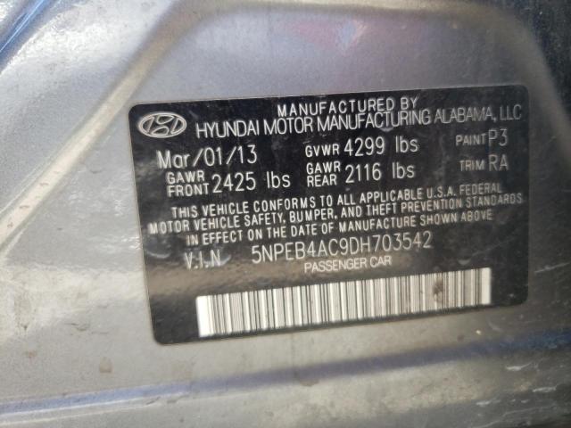 Photo 11 VIN: 5NPEB4AC9DH703542 - HYUNDAI SONATA GLS 