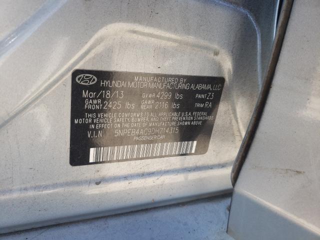 Photo 9 VIN: 5NPEB4AC9DH714315 - HYUNDAI SONATA GLS 