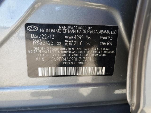 Photo 9 VIN: 5NPEB4AC9DH717201 - HYUNDAI SONATA GLS 