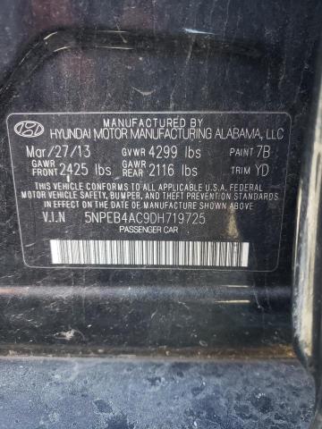 Photo 11 VIN: 5NPEB4AC9DH719725 - HYUNDAI SONATA GLS 