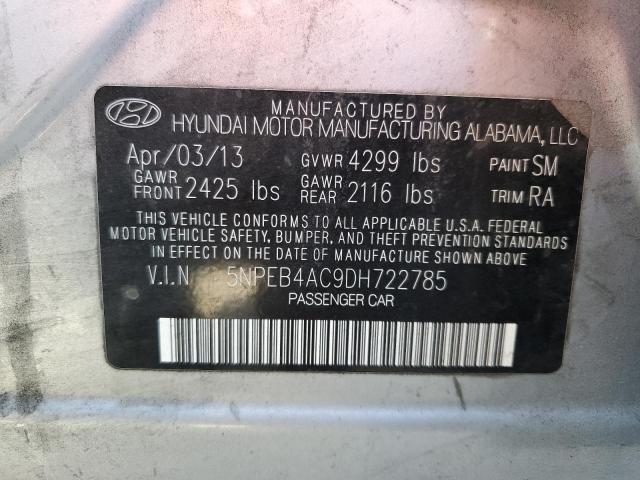 Photo 11 VIN: 5NPEB4AC9DH722785 - HYUNDAI SONATA 