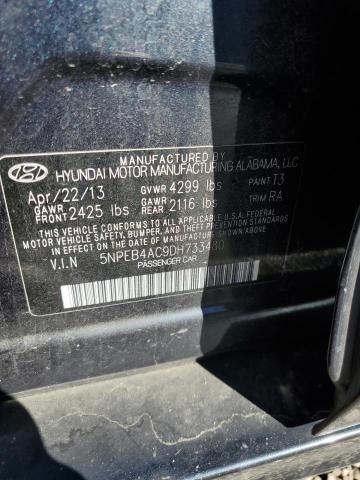 Photo 11 VIN: 5NPEB4AC9DH733480 - HYUNDAI SONATA 