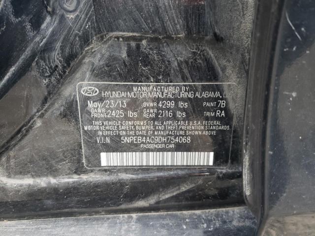 Photo 12 VIN: 5NPEB4AC9DH754068 - HYUNDAI SONATA 