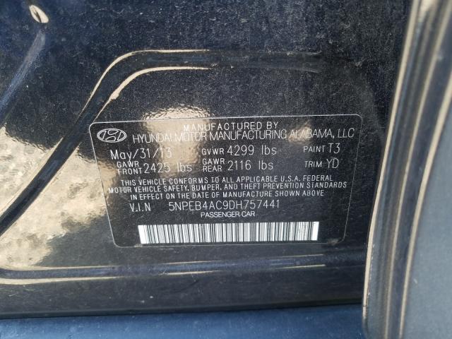 Photo 9 VIN: 5NPEB4AC9DH757441 - HYUNDAI SONATA GLS 