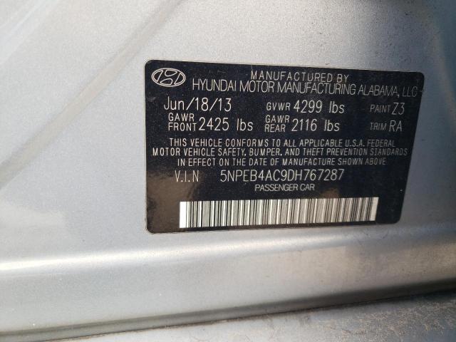 Photo 11 VIN: 5NPEB4AC9DH767287 - HYUNDAI SONATA 