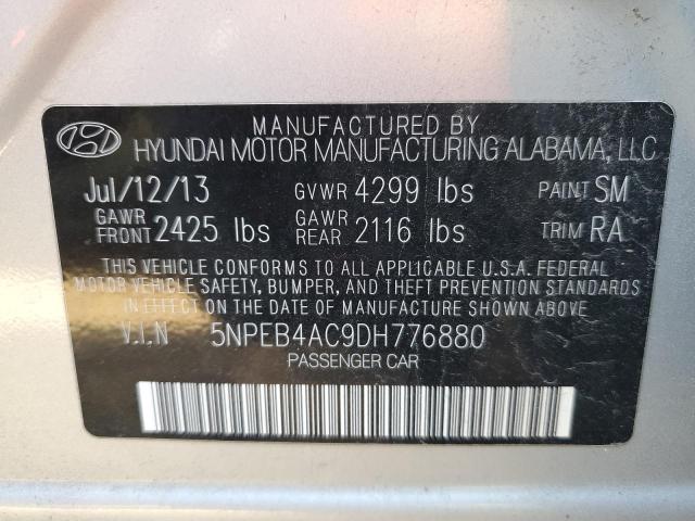 Photo 9 VIN: 5NPEB4AC9DH776880 - HYUNDAI SONATA GLS 