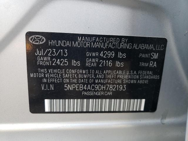 Photo 11 VIN: 5NPEB4AC9DH782193 - HYUNDAI SONATA GLS 