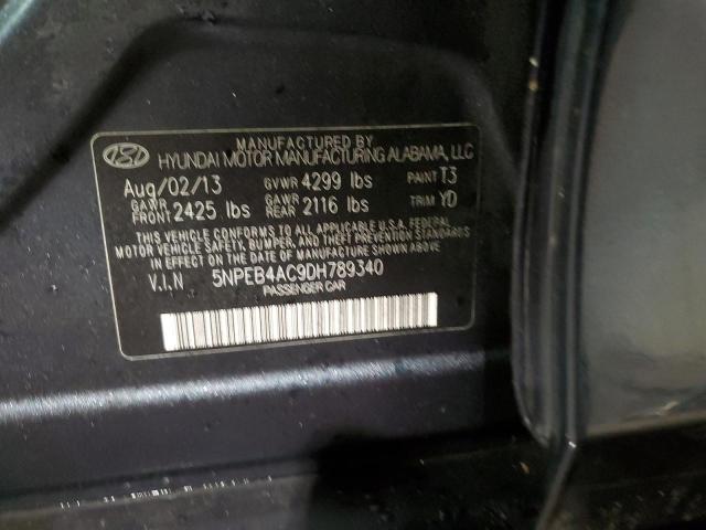 Photo 11 VIN: 5NPEB4AC9DH789340 - HYUNDAI SONATA 