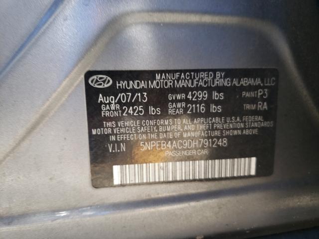 Photo 9 VIN: 5NPEB4AC9DH791248 - HYUNDAI SONOTA 