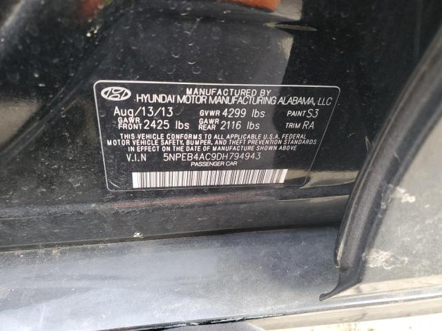 Photo 11 VIN: 5NPEB4AC9DH794943 - HYUNDAI SONATA GLS 