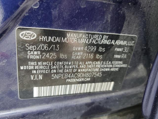 Photo 11 VIN: 5NPEB4AC9DH807545 - HYUNDAI SONATA GLS 