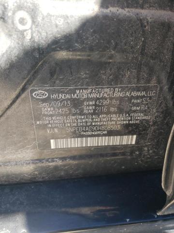 Photo 12 VIN: 5NPEB4AC9DH808503 - HYUNDAI SONATA 