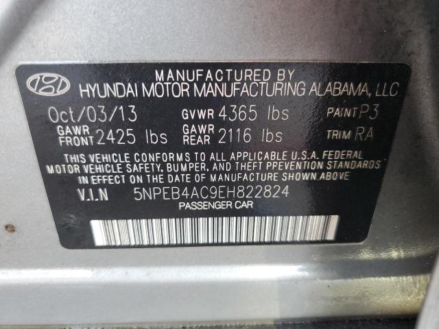 Photo 11 VIN: 5NPEB4AC9EH822824 - HYUNDAI SONATA GLS 