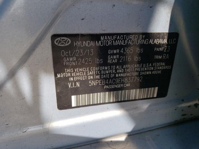 Photo 9 VIN: 5NPEB4AC9EH837792 - HYUNDAI SONATA 