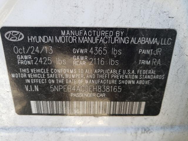 Photo 9 VIN: 5NPEB4AC9EH838165 - HYUNDAI SONATA GLS 