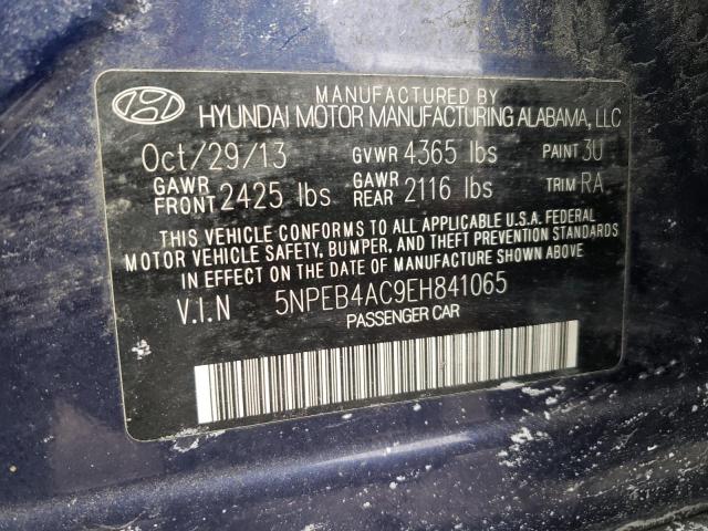 Photo 11 VIN: 5NPEB4AC9EH841065 - HYUNDAI SONATA 