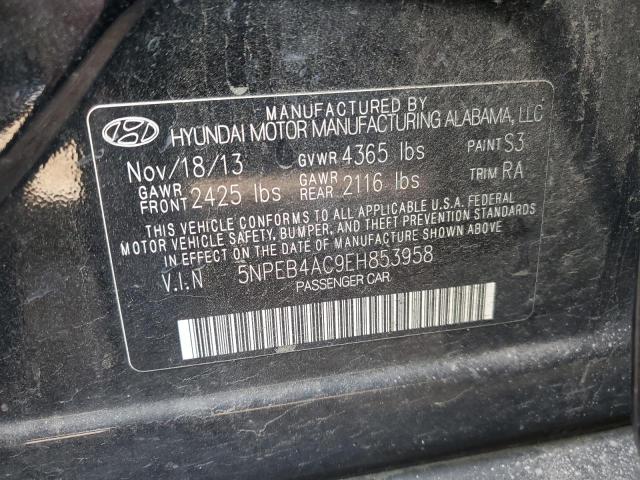 Photo 11 VIN: 5NPEB4AC9EH853958 - HYUNDAI SONATA 