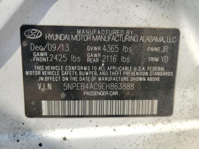 Photo 11 VIN: 5NPEB4AC9EH863888 - HYUNDAI SONATA GLS 