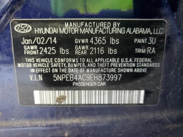 Photo 11 VIN: 5NPEB4AC9EH873997 - HYUNDAI SONATA GLS 