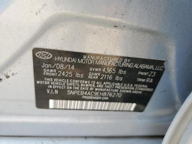 Photo 11 VIN: 5NPEB4AC9EH876270 - HYUNDAI SONATA 