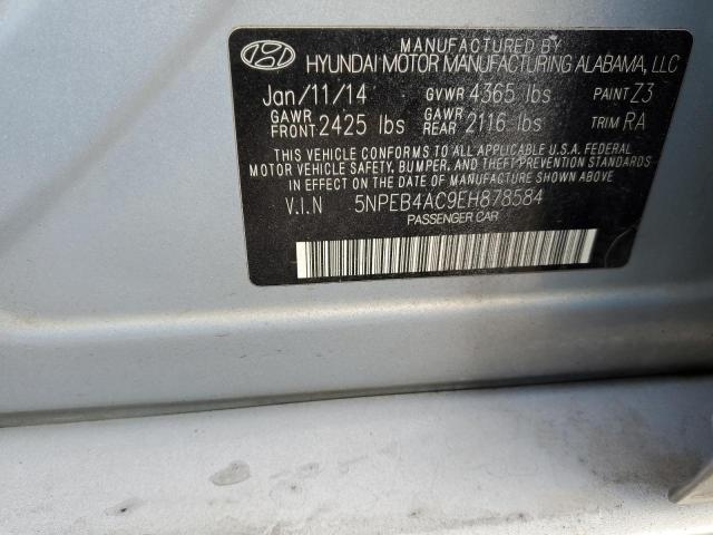 Photo 9 VIN: 5NPEB4AC9EH878584 - HYUNDAI SONATA GLS 