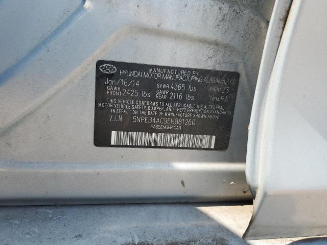 Photo 11 VIN: 5NPEB4AC9EH881260 - HYUNDAI SONATA GLS 