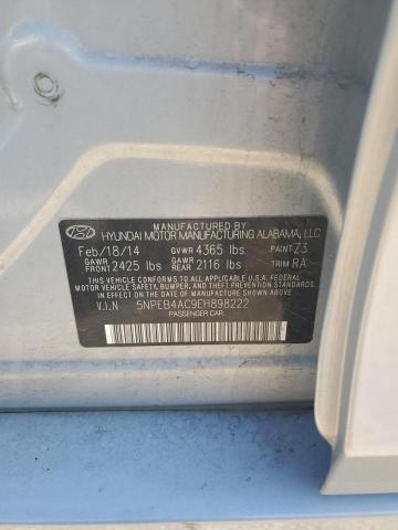 Photo 11 VIN: 5NPEB4AC9EH898222 - HYUNDAI SONATA GLS 