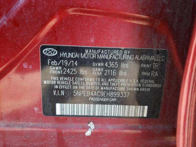 Photo 9 VIN: 5NPEB4AC9EH899337 - HYUNDAI SONATA GLS 