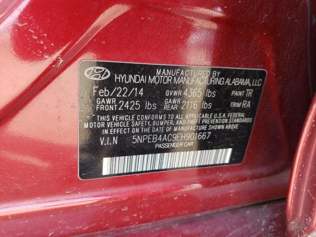 Photo 11 VIN: 5NPEB4AC9EH901667 - HYUNDAI SONATA GLS 