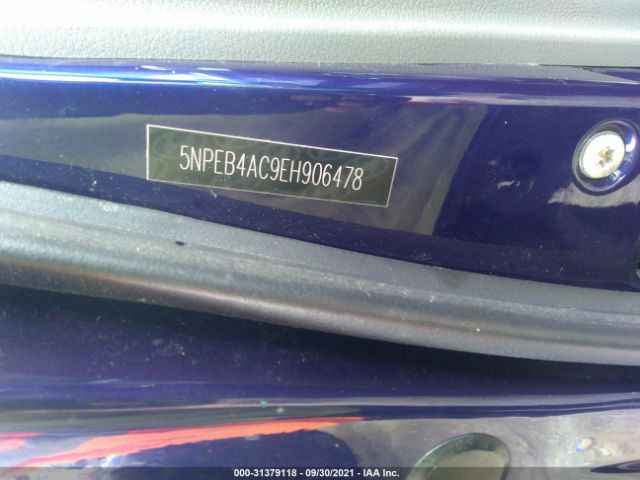 Photo 8 VIN: 5NPEB4AC9EH906478 - HYUNDAI SONATA 