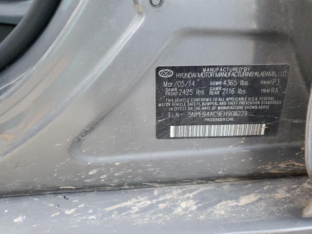 Photo 12 VIN: 5NPEB4AC9EH908229 - HYUNDAI SONATA 