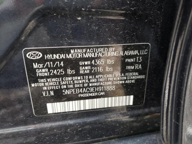 Photo 9 VIN: 5NPEB4AC9EH911888 - HYUNDAI SONATA GLS 