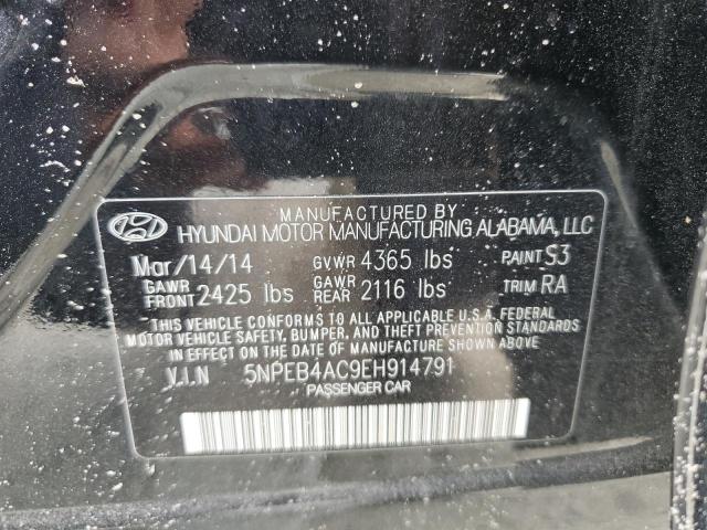 Photo 9 VIN: 5NPEB4AC9EH914791 - HYUNDAI SONATA GLS 