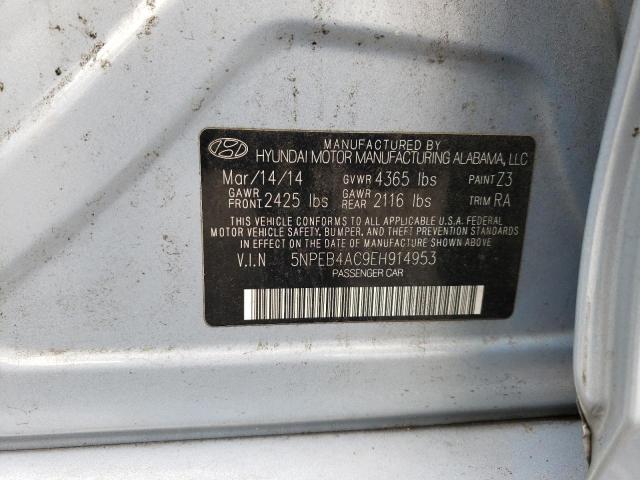 Photo 11 VIN: 5NPEB4AC9EH914953 - HYUNDAI SONATA GLS 