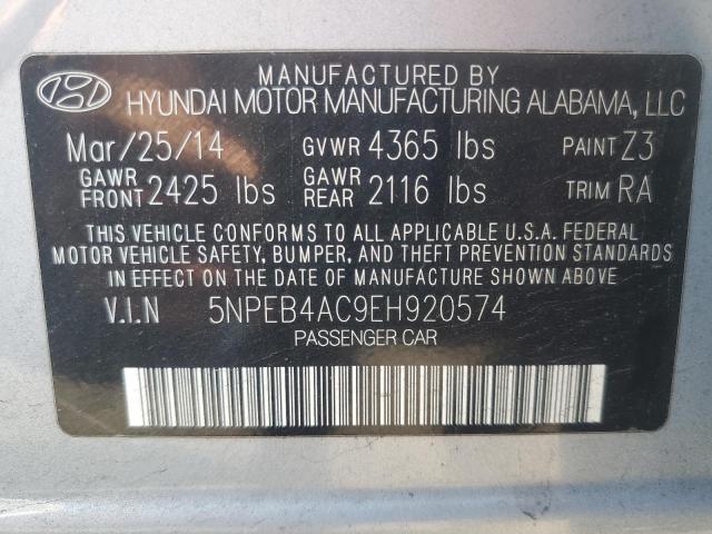 Photo 11 VIN: 5NPEB4AC9EH920574 - HYUNDAI SONATA GLS 