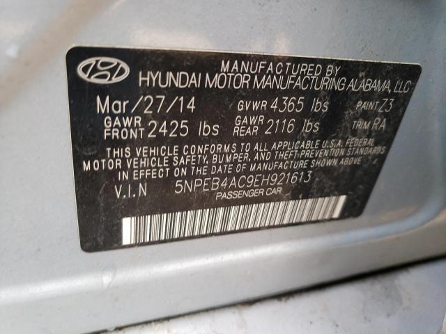 Photo 11 VIN: 5NPEB4AC9EH921613 - HYUNDAI SONATA GLS 