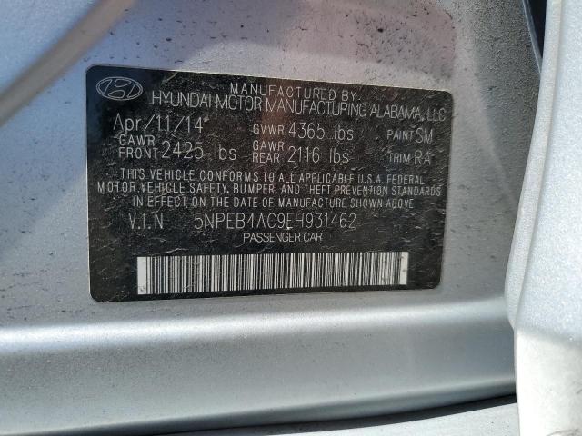 Photo 12 VIN: 5NPEB4AC9EH931462 - HYUNDAI SONATA 