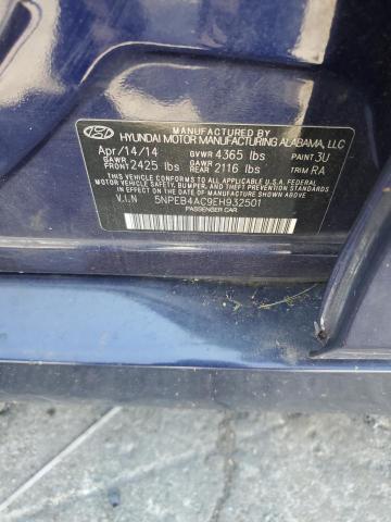 Photo 11 VIN: 5NPEB4AC9EH932501 - HYUNDAI SONATA GLS 