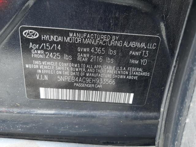 Photo 11 VIN: 5NPEB4AC9EH933566 - HYUNDAI SONATA GLS 