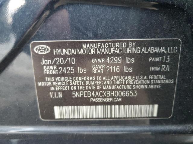 Photo 11 VIN: 5NPEB4ACXBH006653 - HYUNDAI SONATA GLS 