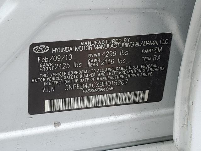 Photo 11 VIN: 5NPEB4ACXBH015207 - HYUNDAI SONATA 