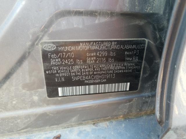 Photo 9 VIN: 5NPEB4ACXBH019113 - HYUNDAI SONATA GLS 