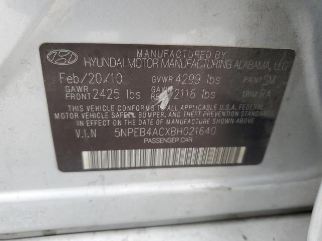 Photo 11 VIN: 5NPEB4ACXBH021640 - HYUNDAI SONATA GLS 