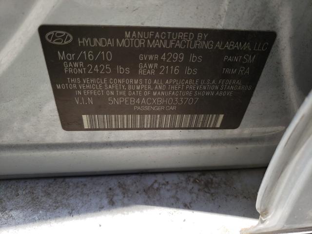 Photo 9 VIN: 5NPEB4ACXBH033707 - HYUNDAI SONATA GLS 