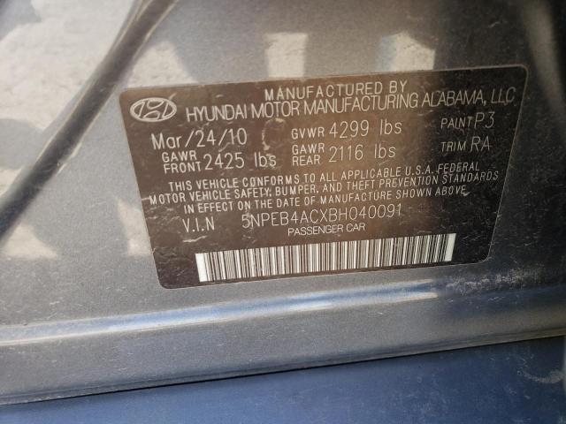 Photo 11 VIN: 5NPEB4ACXBH040091 - HYUNDAI SONATA 